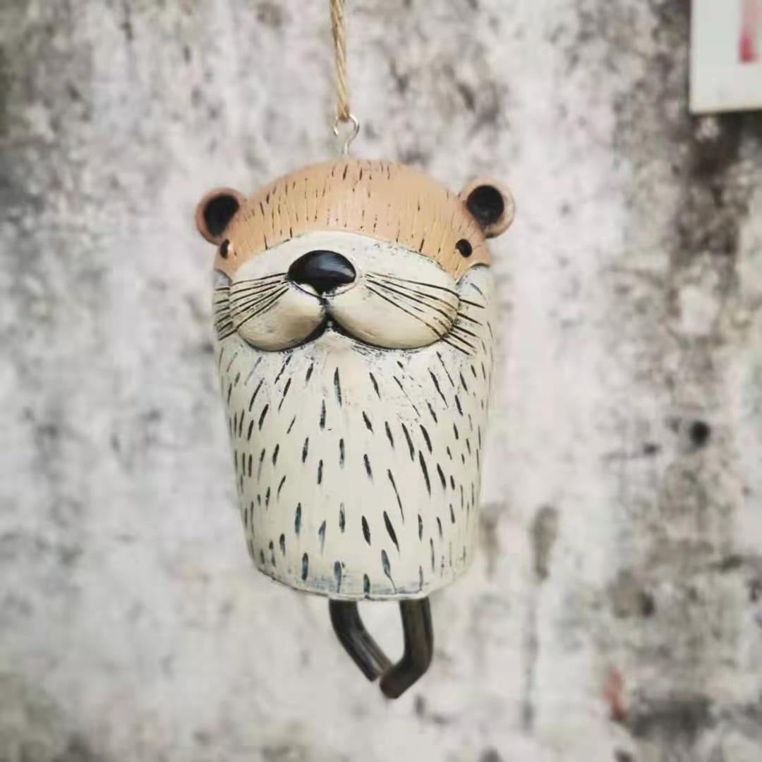 Woodland Animal Wind Chime for Whimsical Garden Decor