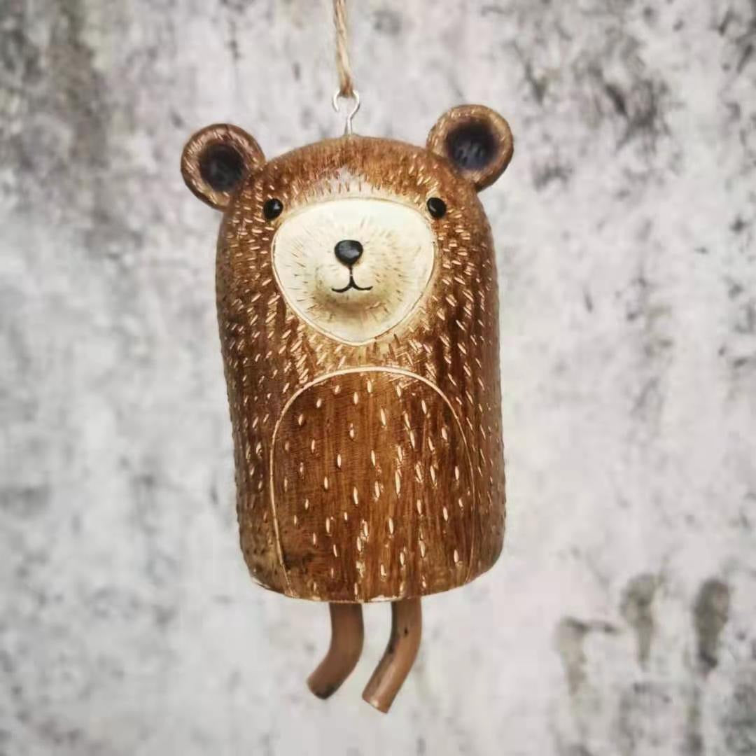 Woodland Animal Wind Chime for Whimsical Garden Decor