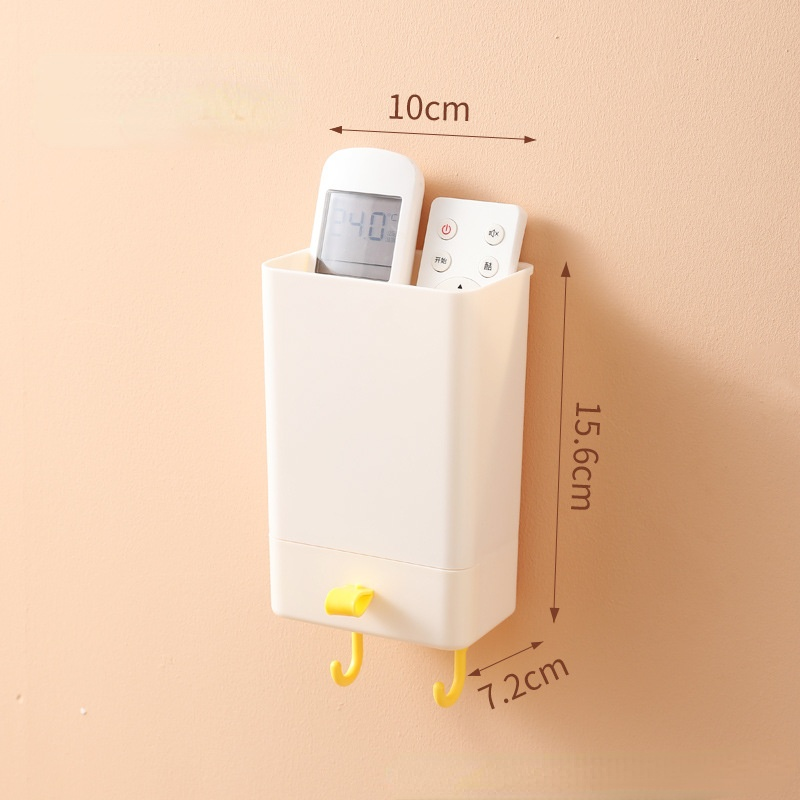 Bedside Wall Storage Box, Punch-Free Remote Holder