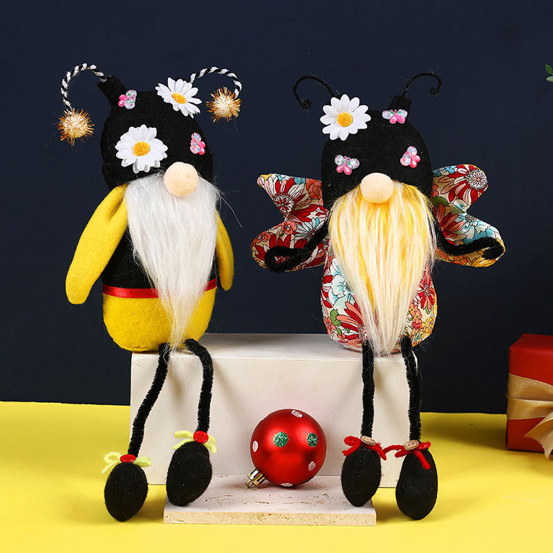 Bee & Butterfly Gnome Ornaments for Cheerful Decor