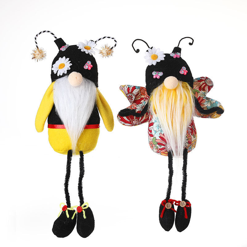 Bee & Butterfly Gnome Ornaments for Cheerful Decor