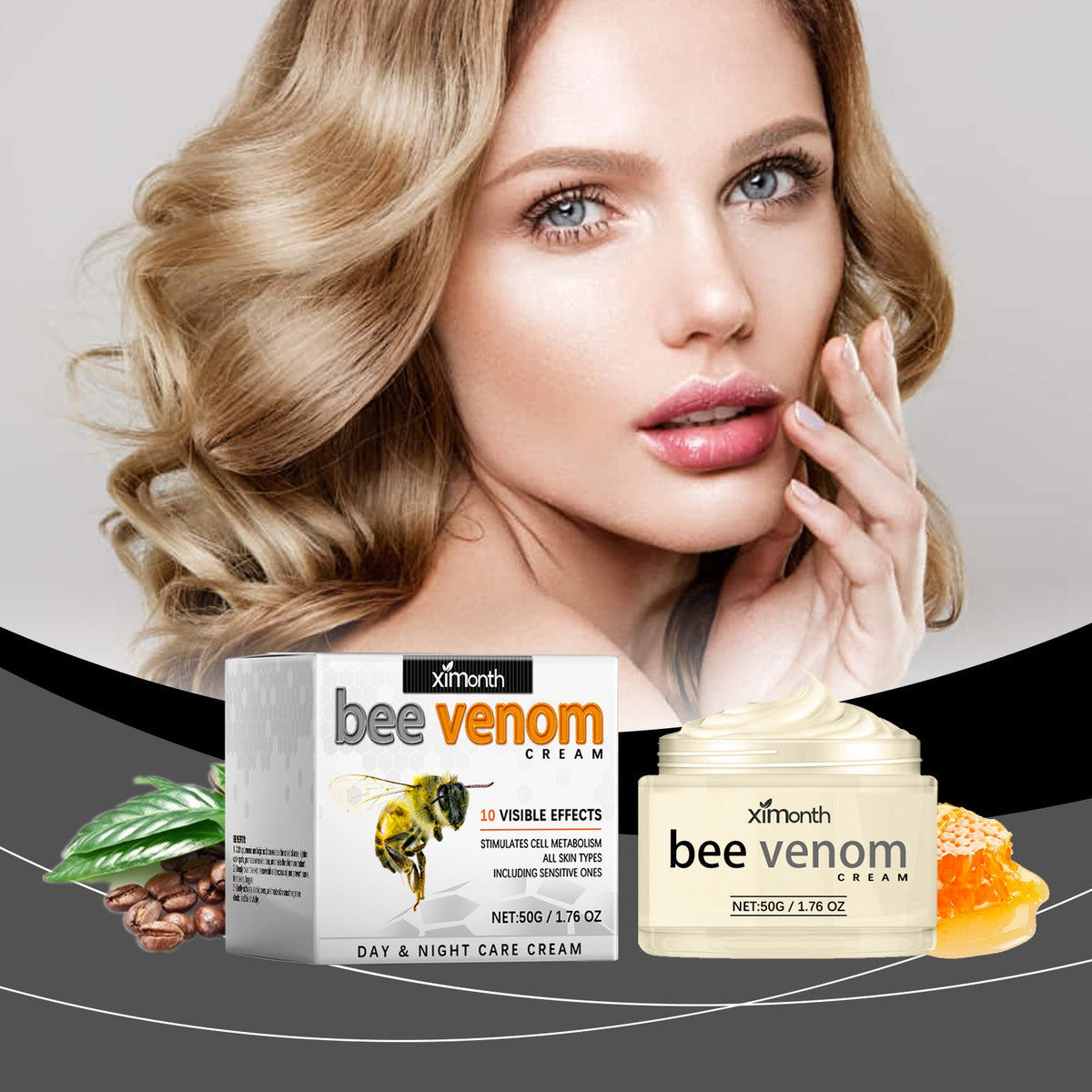 Bee Venom Anti-Wrinkle Face Cream: Hydrate & Lift Lines
