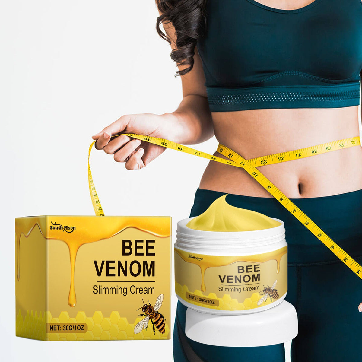 Bee Venom Slimming Body Cream for Firmer Waist and Curves