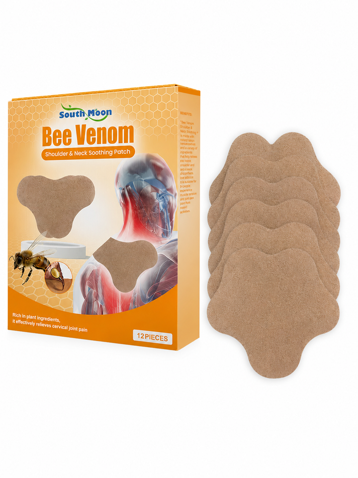 Bee Venom Patch — Long-Lasting Neck & Shoulder Relief, 12 Pk