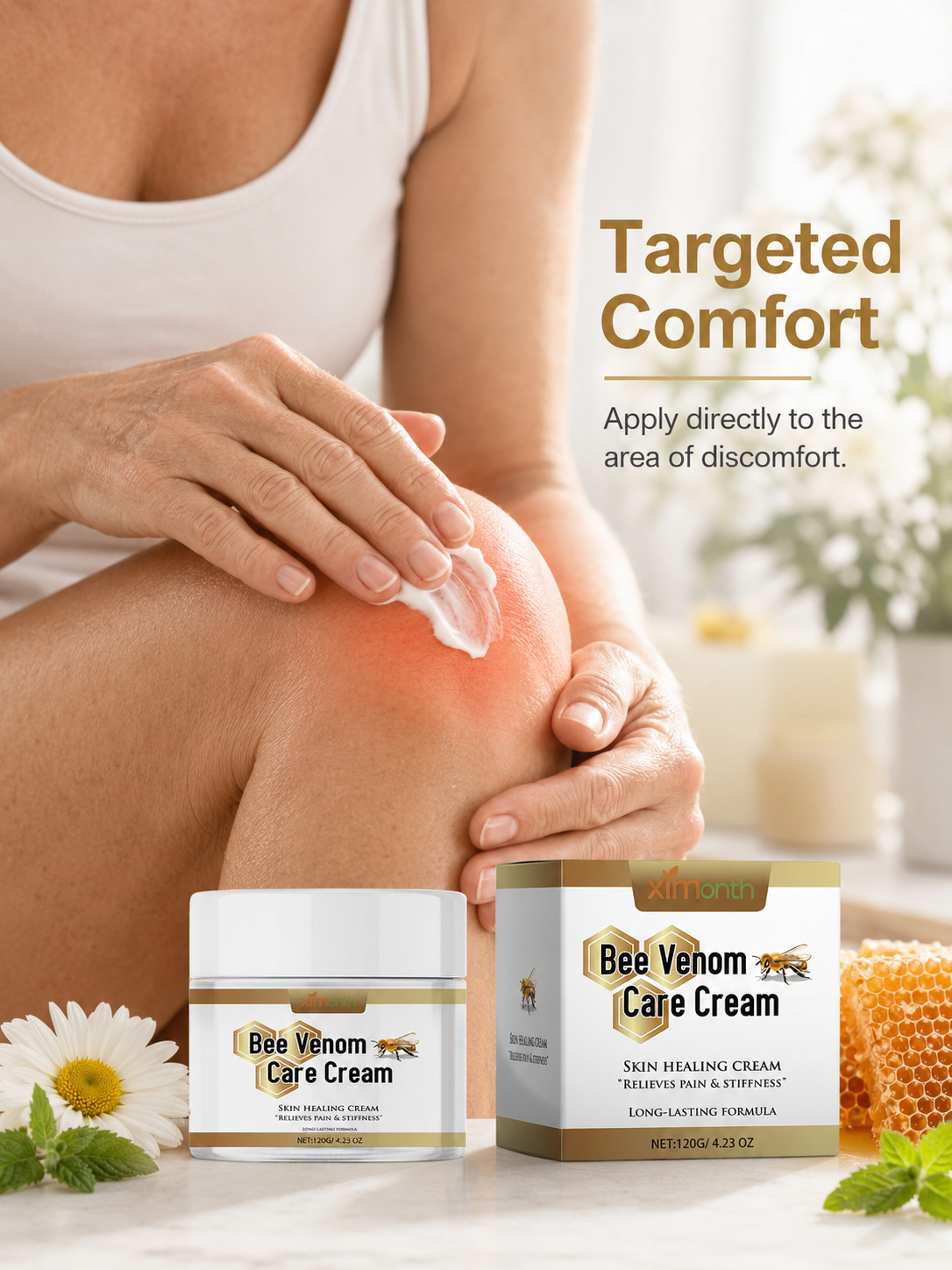 Bee Venom Relief Cream — Soothes Aching Joints & Muscles