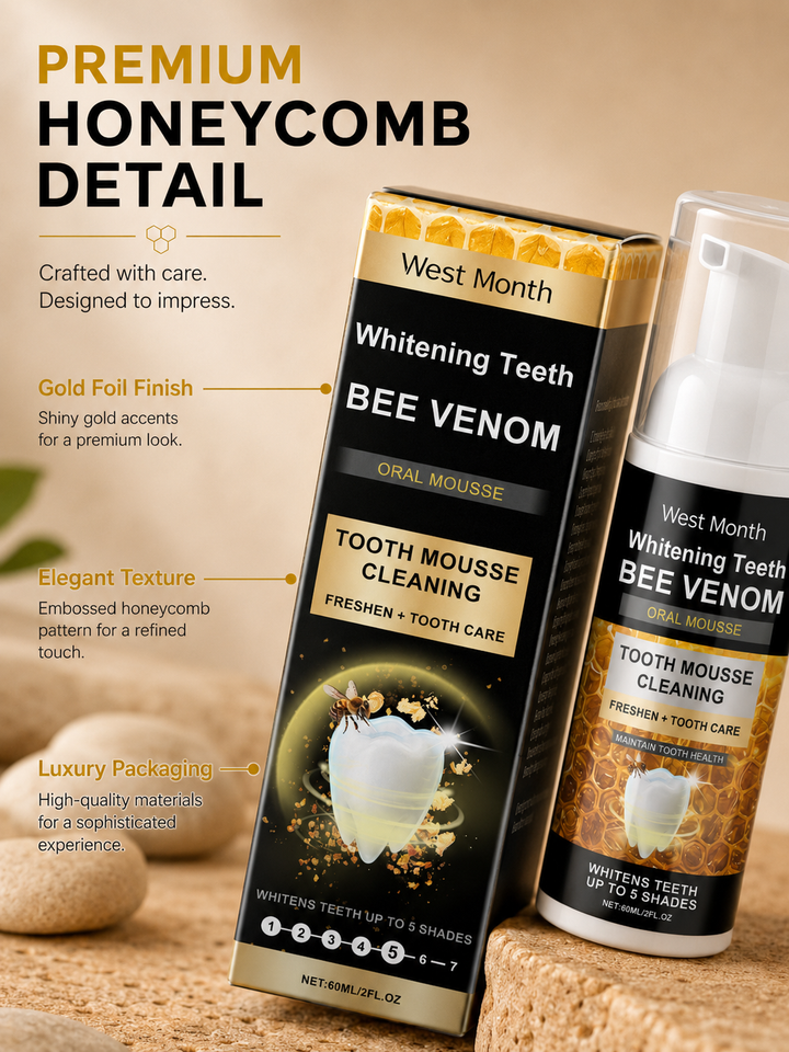 Bee Venom Whitening Tooth Mousse — Up to 5 Shades Brighter