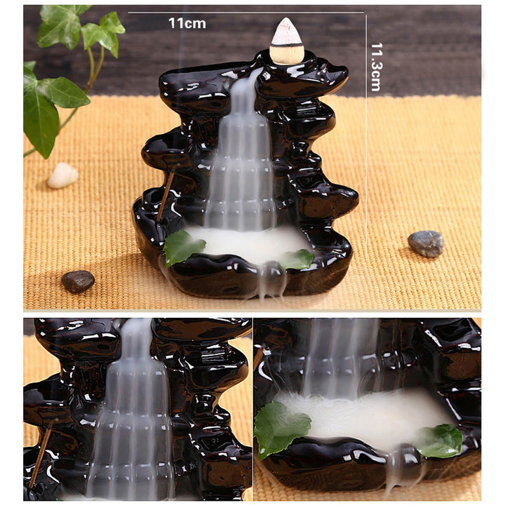 Backflow Incense Burner for a Cascading Calm Display