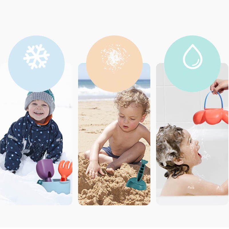 Beach Sand Toys for Kids, 6-Piece Sandbox Play Set