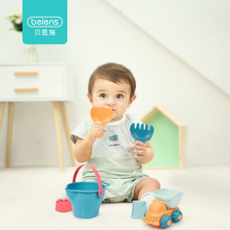 Beach Sand Toys for Kids, 6-Piece Sandbox Play Set