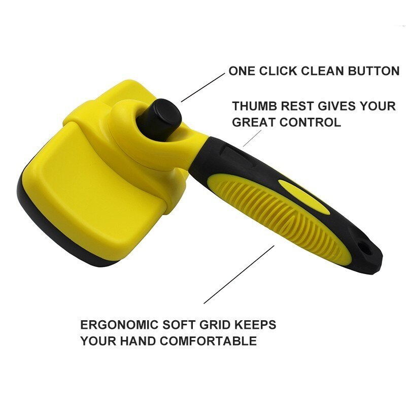 Self-Cleaning Dog Brush for Easy, Comfortable Grooming