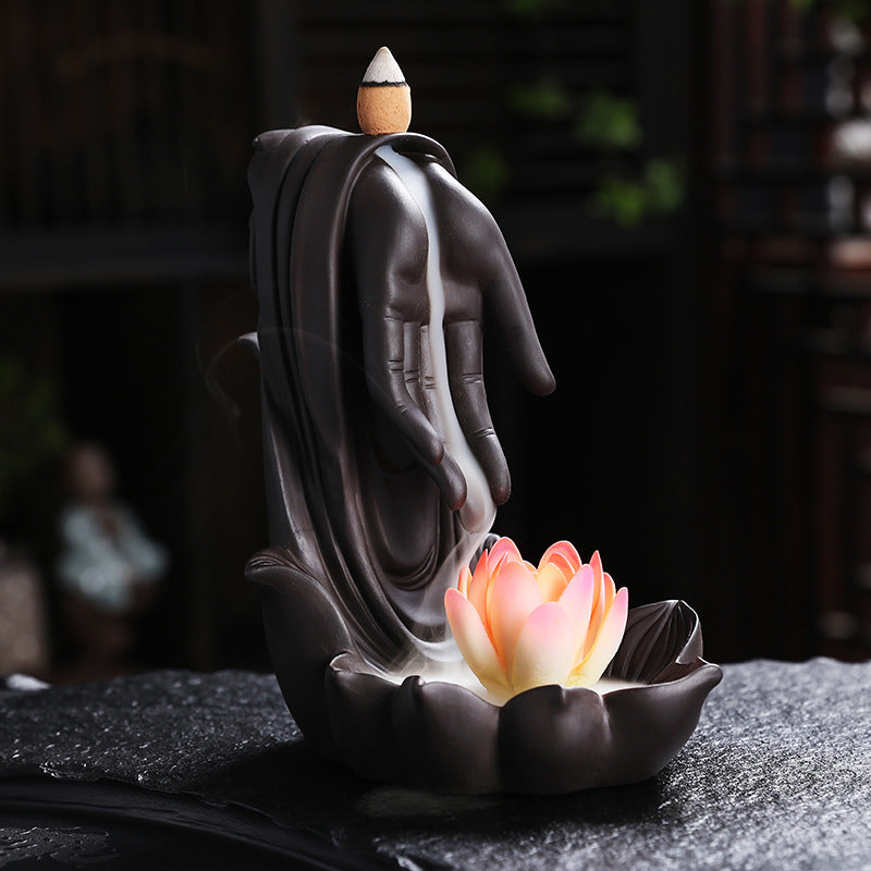 Backflow Incense Burner for Calming Smoke Waterfalls