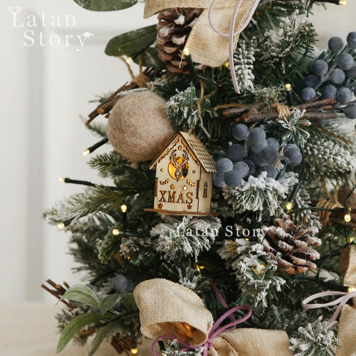 Desktop Christmas Tree Set for Cozy Small-Space Decor