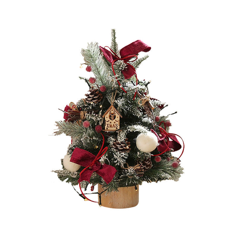 Desktop Christmas Tree Set for Cozy Small-Space Decor