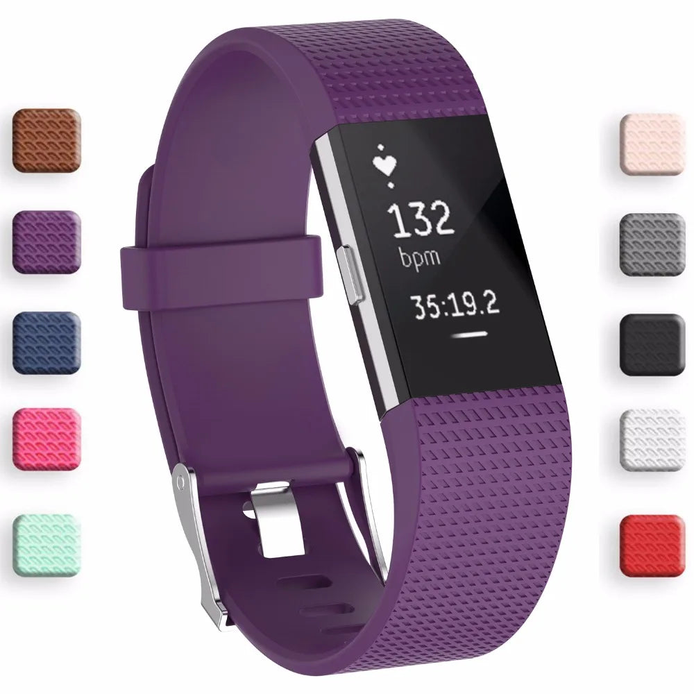 Replacement Silicone Watch Band for Fitness Trackers