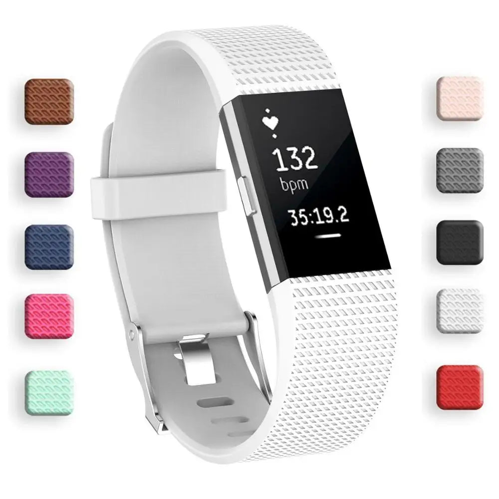 Replacement Silicone Watch Band for Fitness Trackers