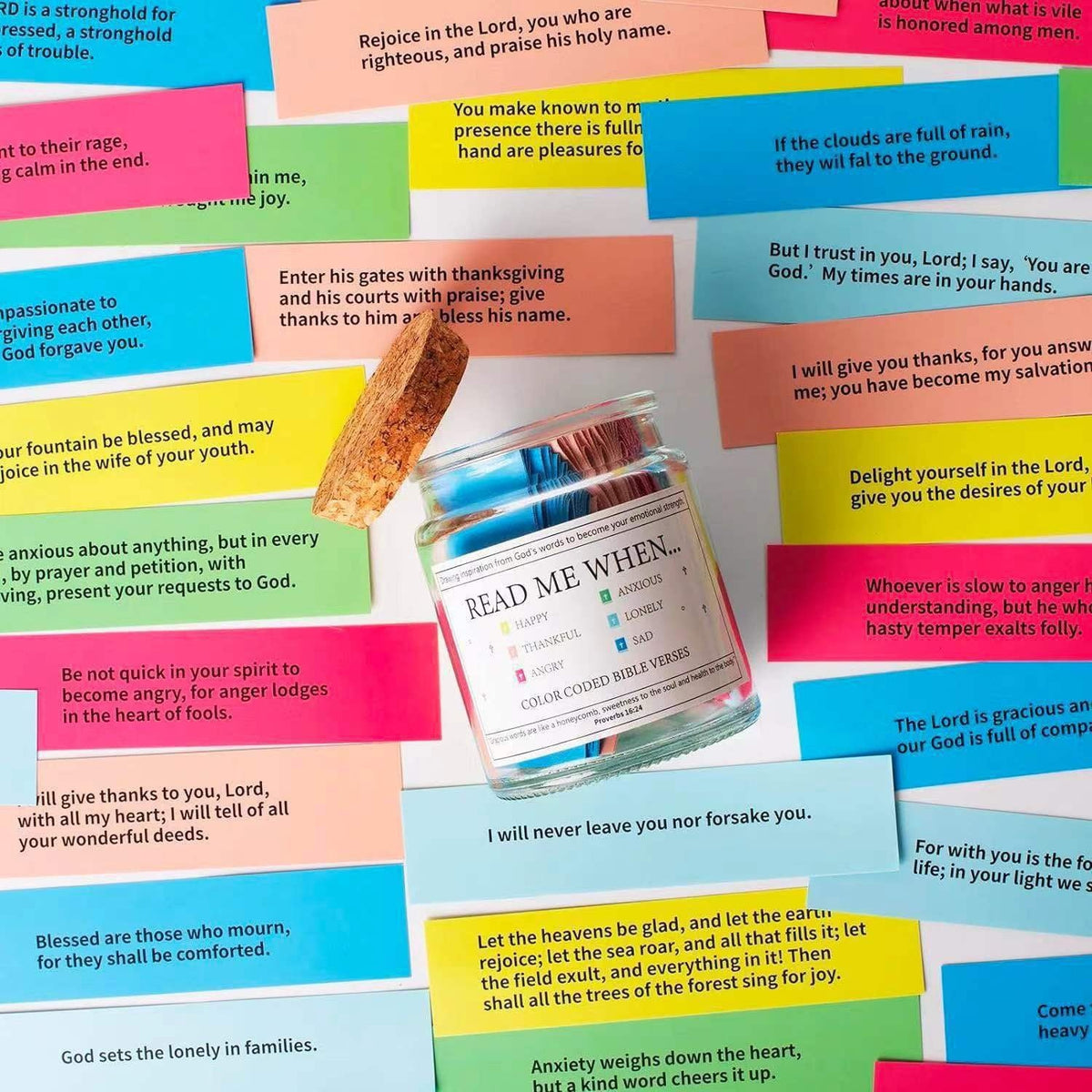 Bible Verses in a Jar for Daily Christian Encouragement