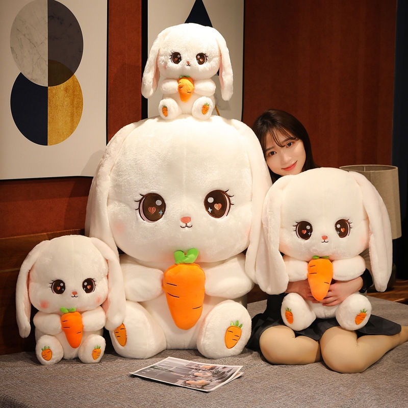 Big Rabbit Plush Toy – Soft Cuddle Pillow & Decor