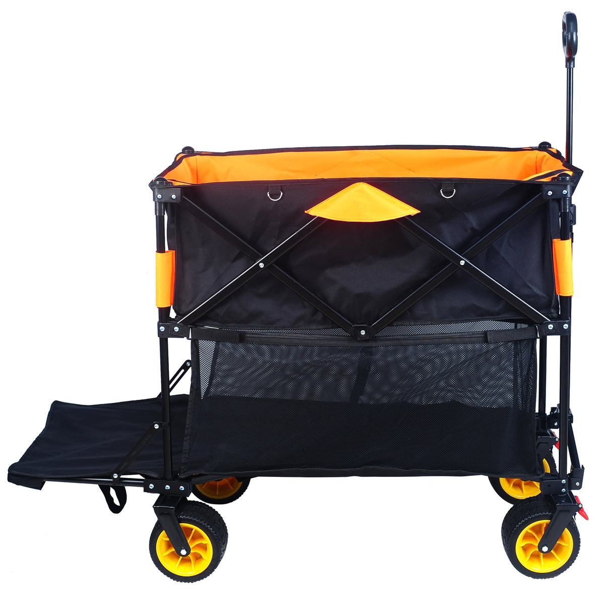 Folding Wagon Cart with All-Terrain Wheels & Extender