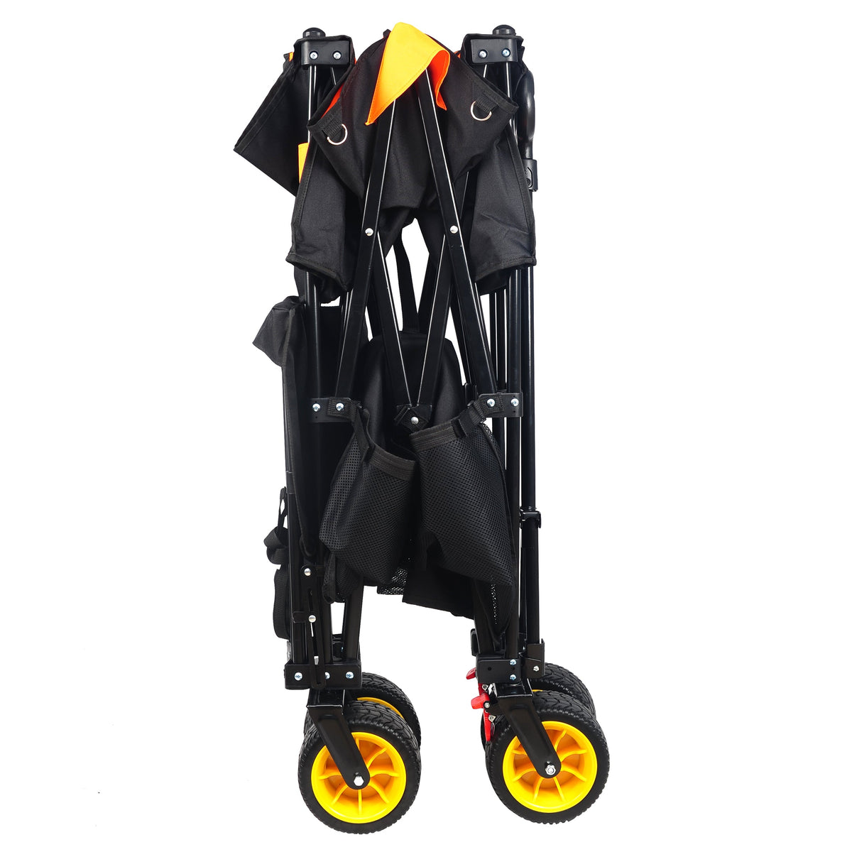 Folding Wagon Cart with All-Terrain Wheels & Extender