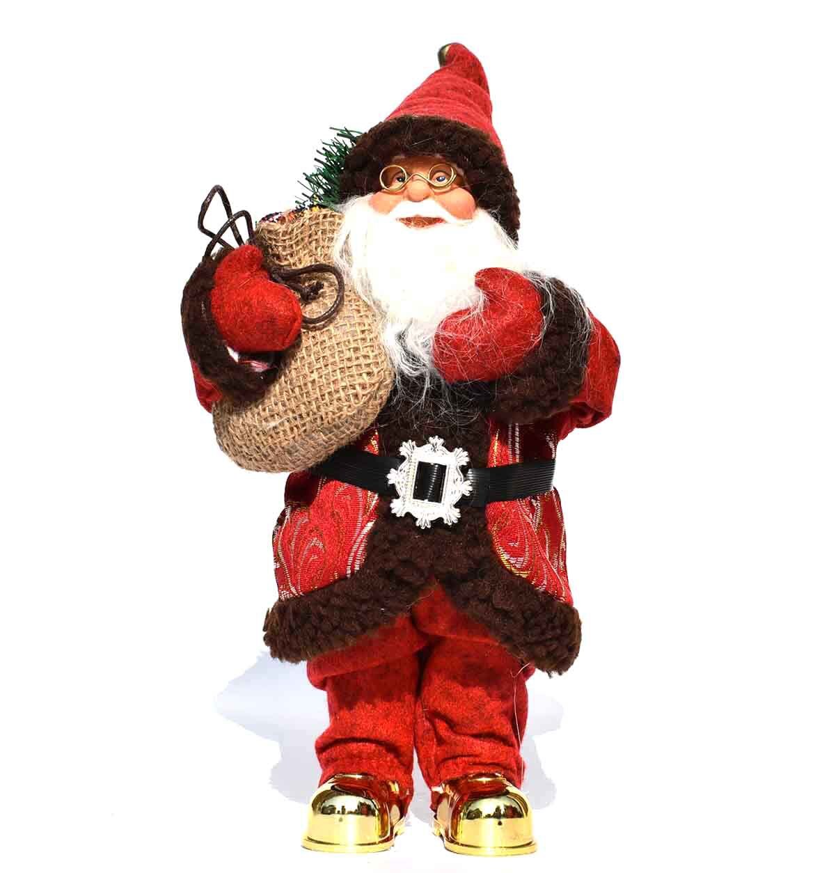 Christmas Santa Figurine – Festive Mantel Display Decor