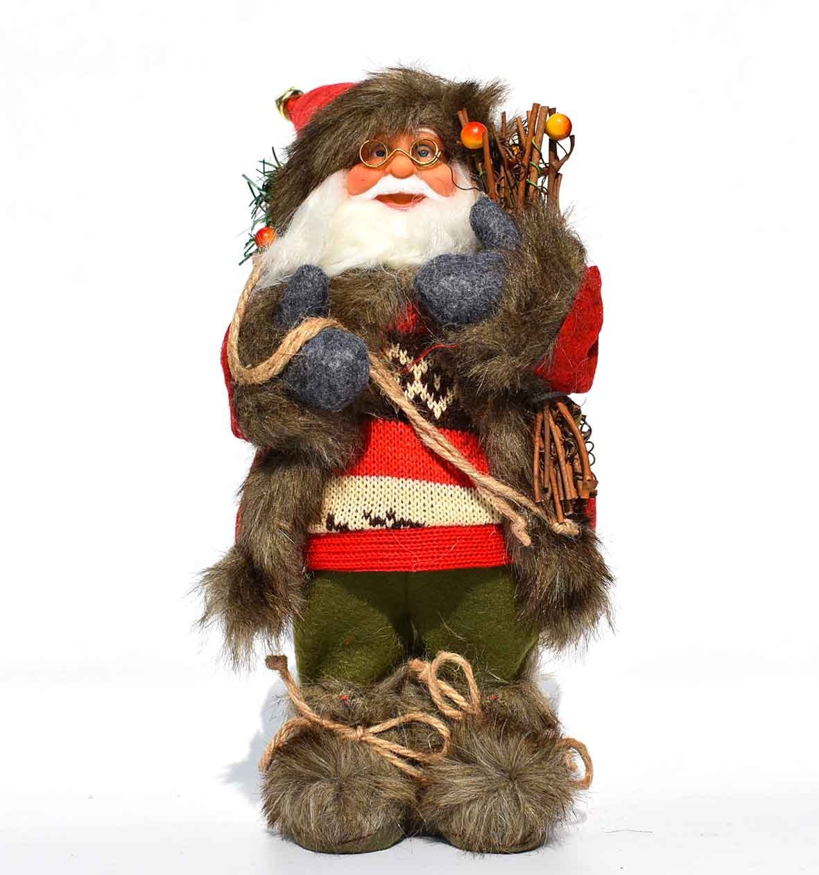 Christmas Santa Figurine – Festive Mantel Display Decor