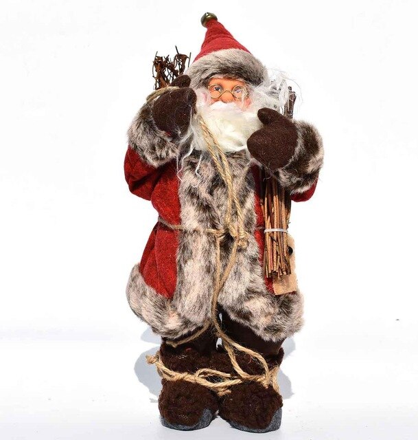 Christmas Santa Figurine – Festive Mantel Display Decor
