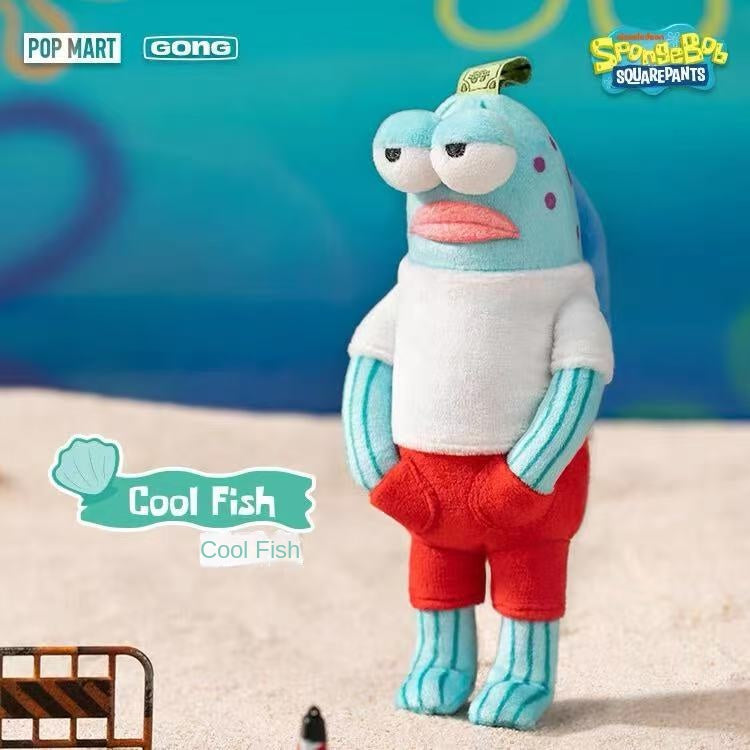 Bikini Bottom Plush Keychain for Playful Backpack Style