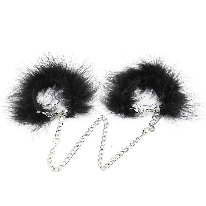 Feather Handcuffs for Playful Costume Restraint Gear