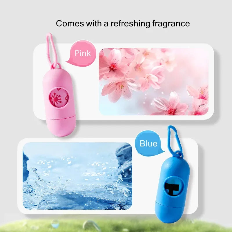 Dog Poop Bags with Dispenser for Easy Walk Cleanup