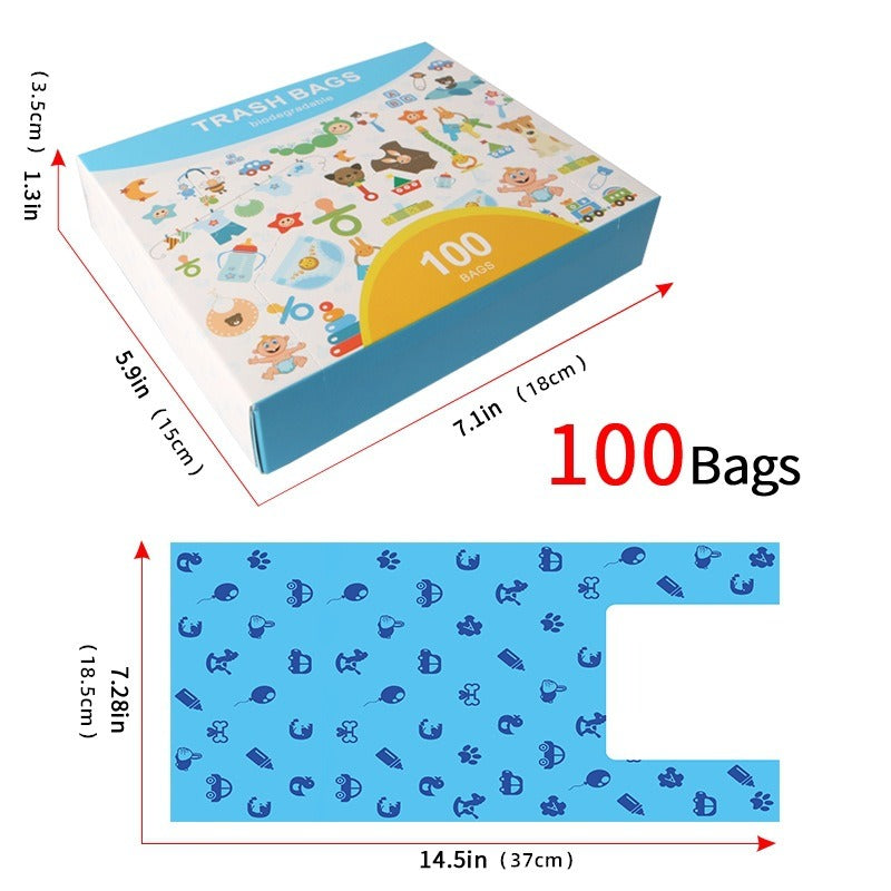 Biodegradable Dog Poop Bags With Easy-Tie Handles