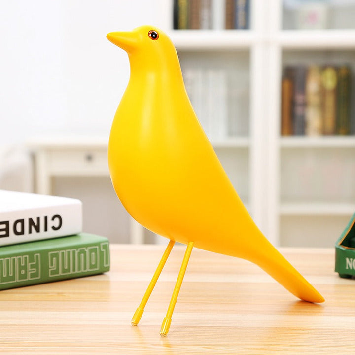 Minimalist Bird Resin Sculpture for Modern Shelf Decor