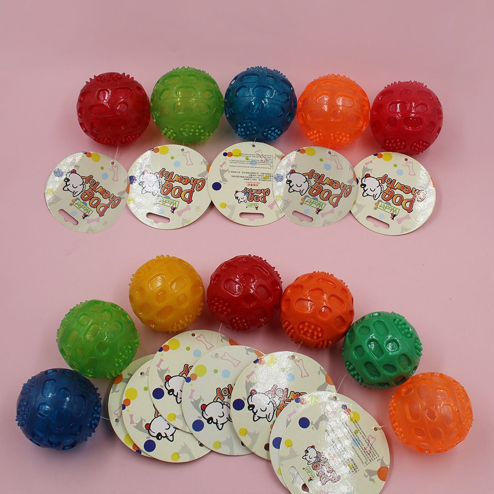 Interactive Dog Ball Toy for Chewing & Fetch Play