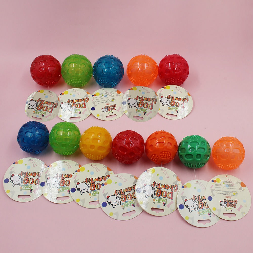 Interactive Dog Ball Toy for Chewing & Fetch Play