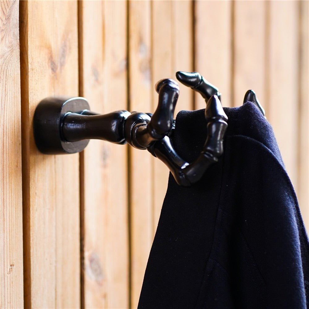 Black Ghost Hand Wall Hook for Gothic Key Storage