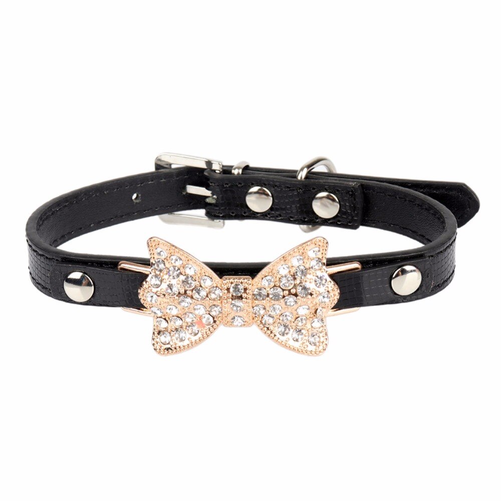 Small Cat Breakaway Collar Set With Rhinestone Style
