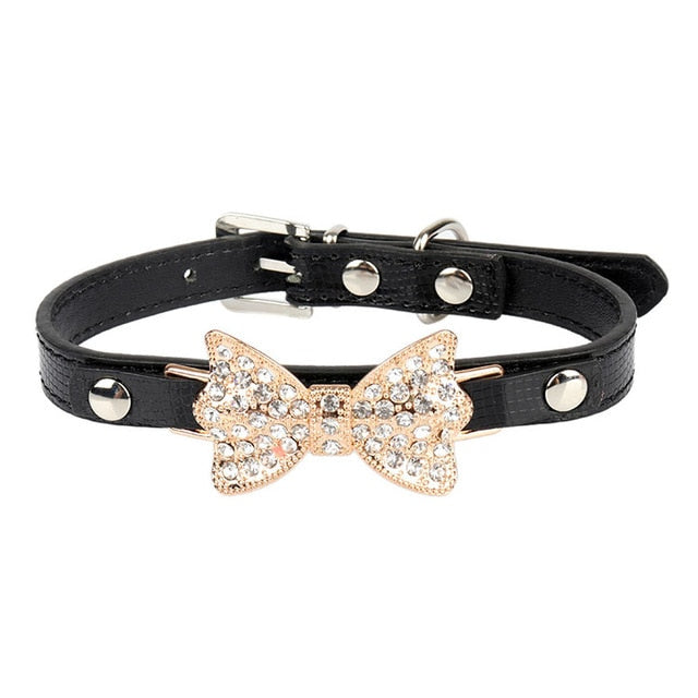 Small Cat Breakaway Collar Set With Rhinestone Style