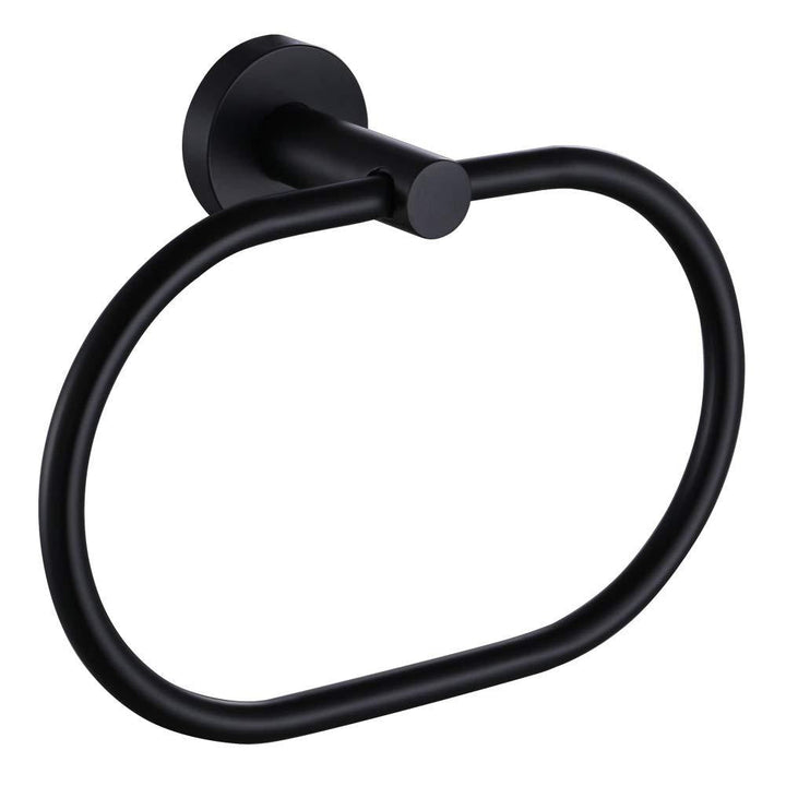 Black Towel Ring Wall Mount for Cleaner Bathroom Style