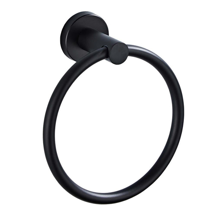 Black Towel Ring Wall Mount for Cleaner Bathroom Style