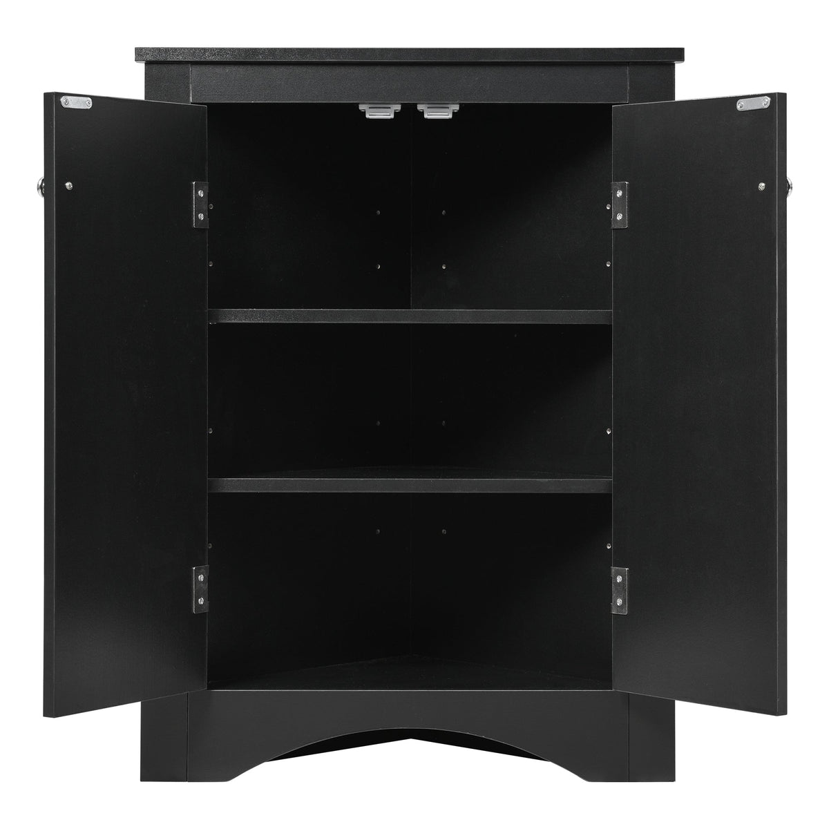 Corner Bathroom Storage Cabinet with Adjustable Shelves