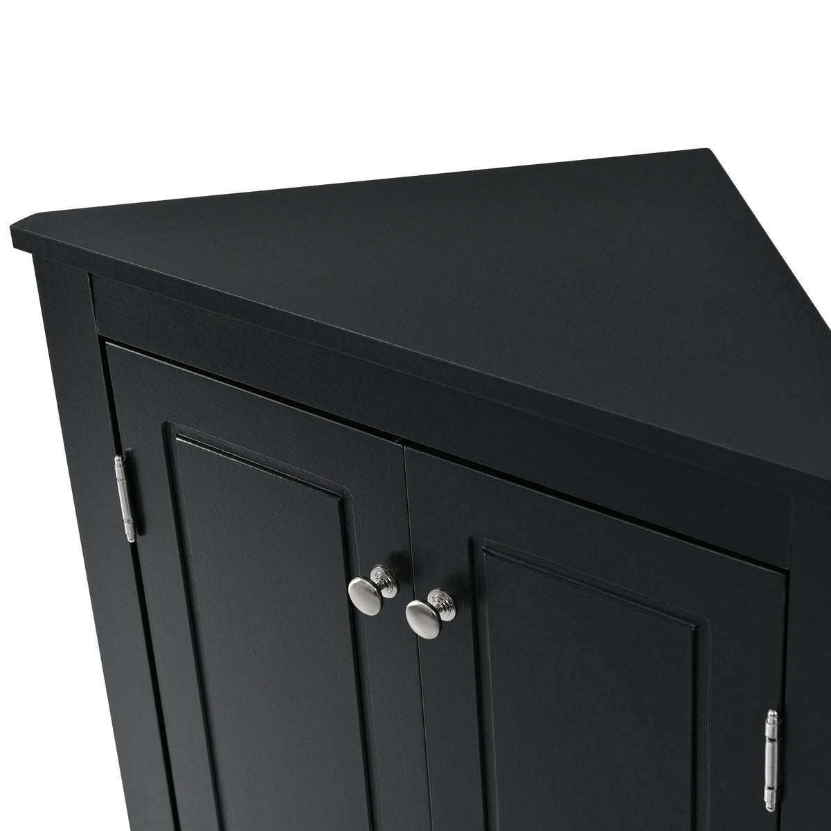 Corner Bathroom Storage Cabinet with Adjustable Shelves