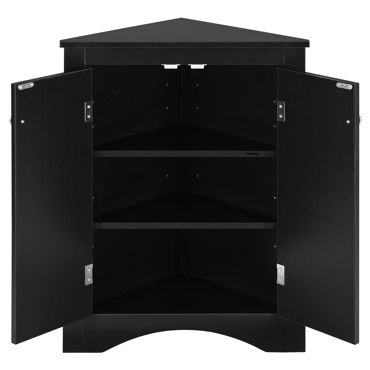 Corner Bathroom Storage Cabinet with Adjustable Shelves