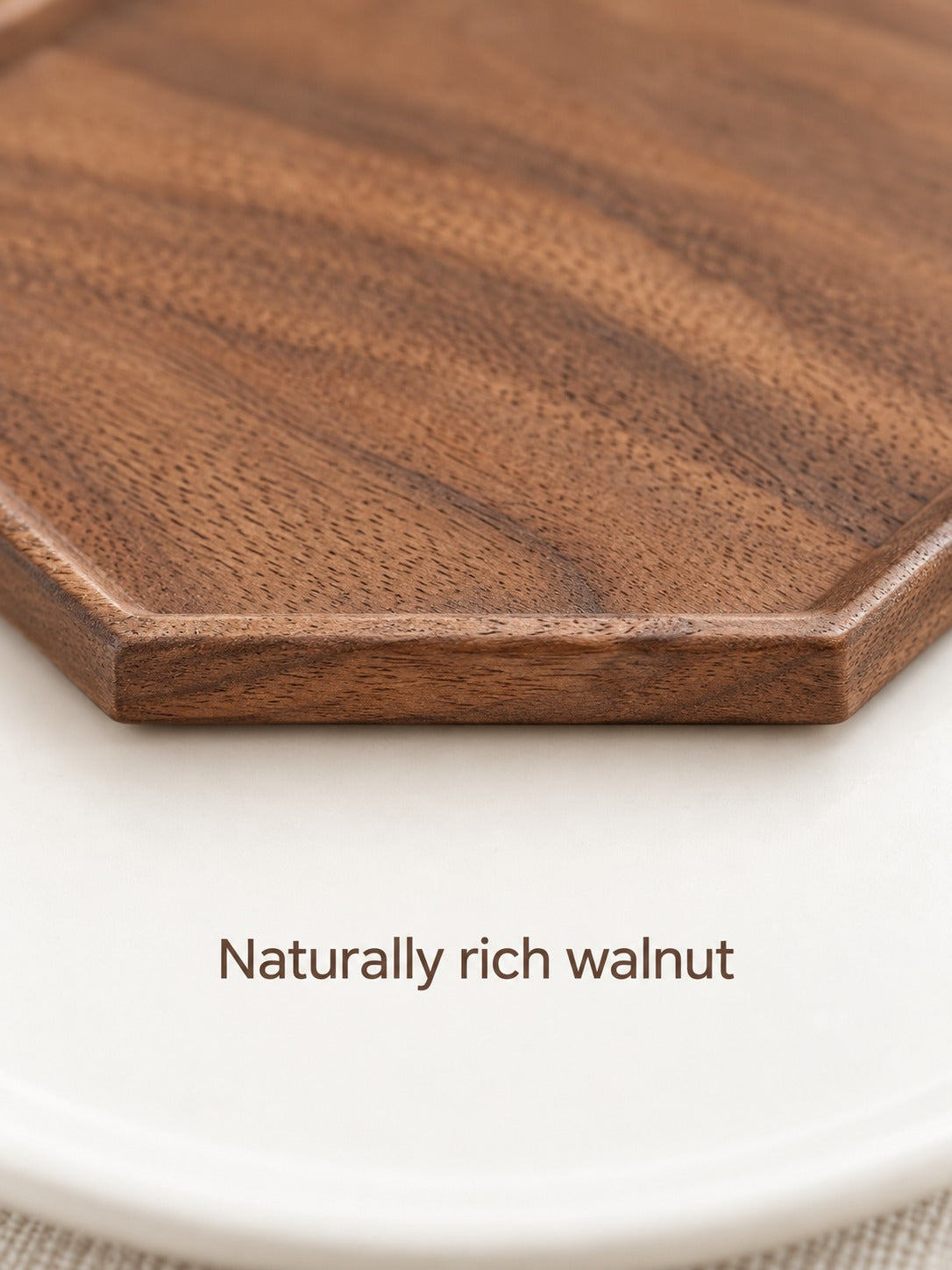 Solid Black Walnut Coaster: Heat & Drip Protection