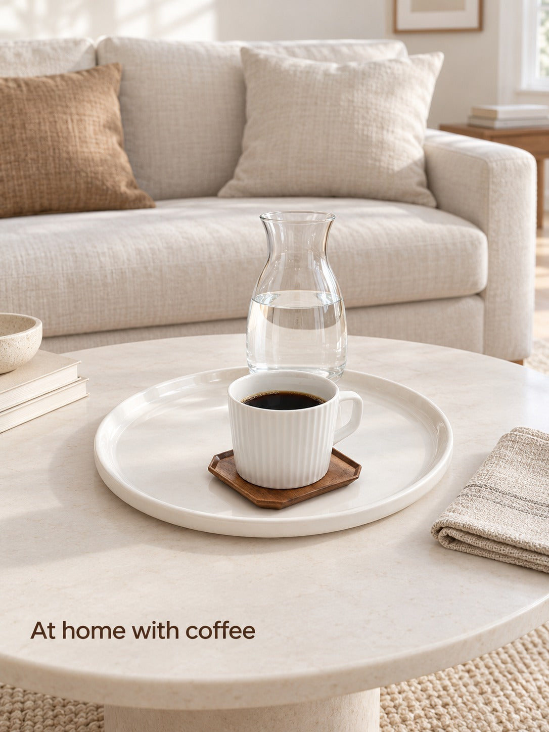 Solid Black Walnut Coaster: Heat & Drip Protection