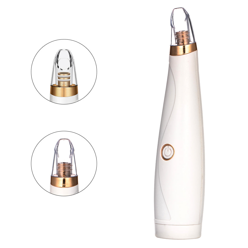 Blackhead Vacuum Pore Cleaner with 3 Suction Heads