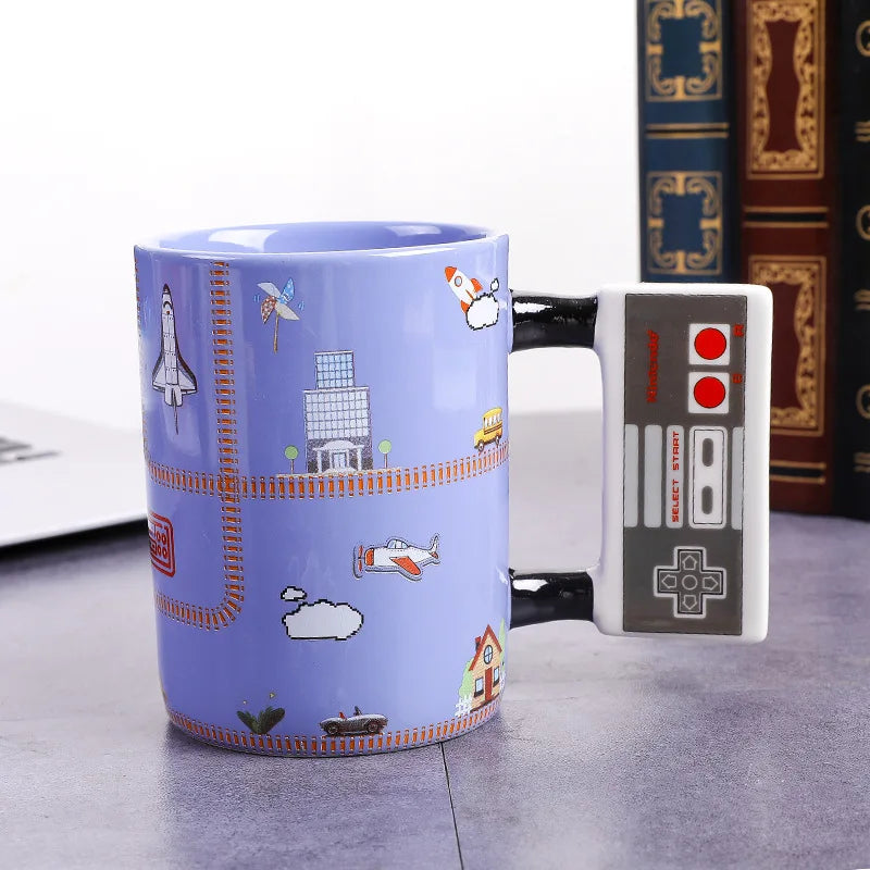 Game Controller Handle Ceramic Mug for Retro Gamers