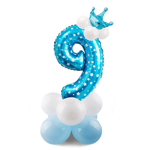 Giant Foil Number Balloons — Big Birthday Display