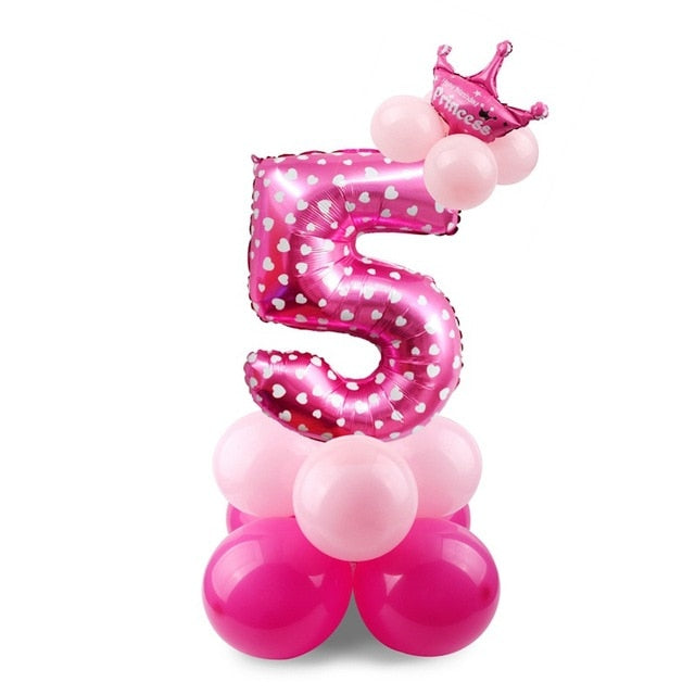 Giant Foil Number Balloons — Big Birthday Display