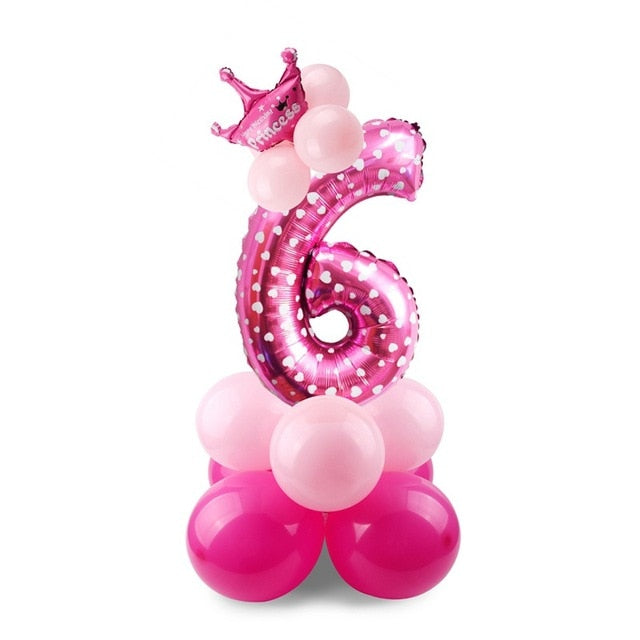 Giant Foil Number Balloons — Big Birthday Display