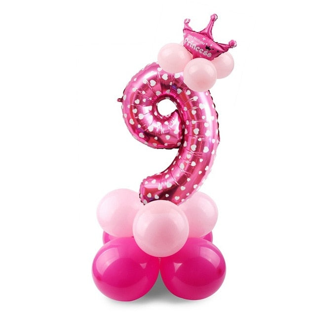 Giant Foil Number Balloons — Big Birthday Display