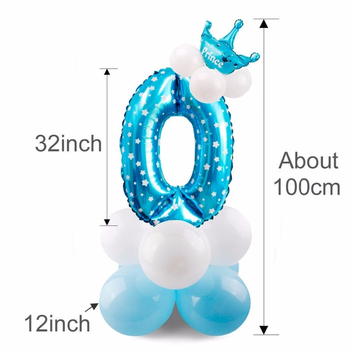 Giant Foil Number Balloons — Big Birthday Display